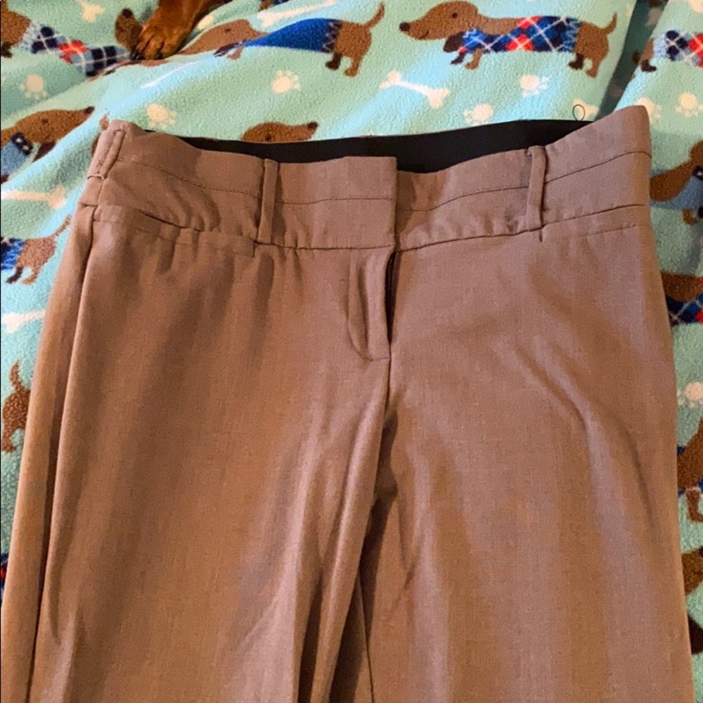 Tan dress pants, stretchy waist band - Picture 1 of 3